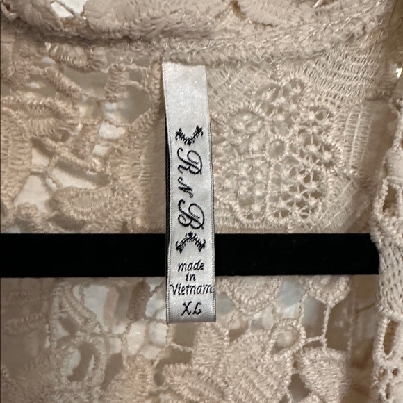 Elegant Lace Cardigan - Cream - Picture 2 of 2